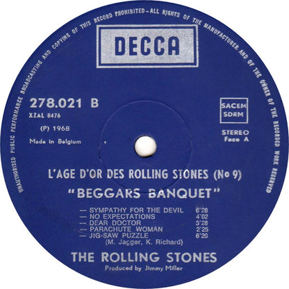 The Rolling Stones : «L'âge D'or» Des Rolling Stones - Vol.9 - Beggars Banquet (LP, Album, RE, Gat)