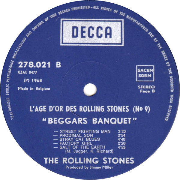 The Rolling Stones : «L'âge D'or» Des Rolling Stones - Vol.9 - Beggars Banquet (LP, Album, RE, Gat)