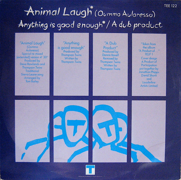 Thompson Twins : Animal Laugh (Oumma Aularesso) (Special Re-mixed Extended Version) (12", MP)