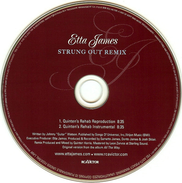 Etta James : Strung Out Remix (CD, Single, Promo)