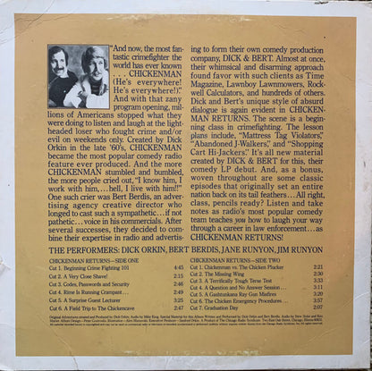 Dick Orkin, Bert Berdis : Chickenman Returns (LP, Album)