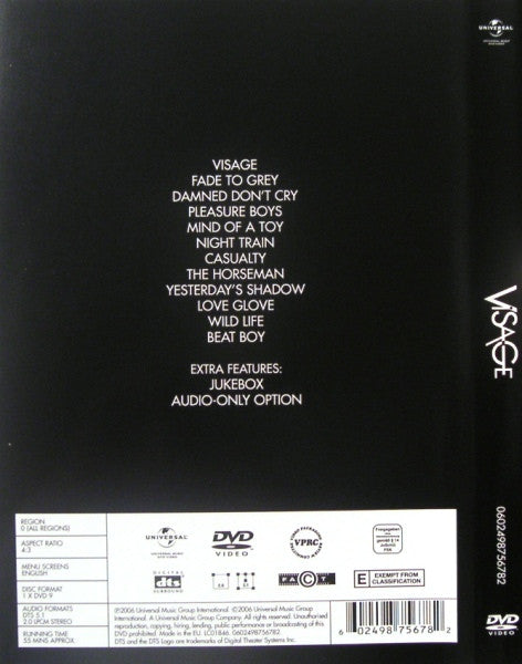Visage : Visage (DVD-V, RE)