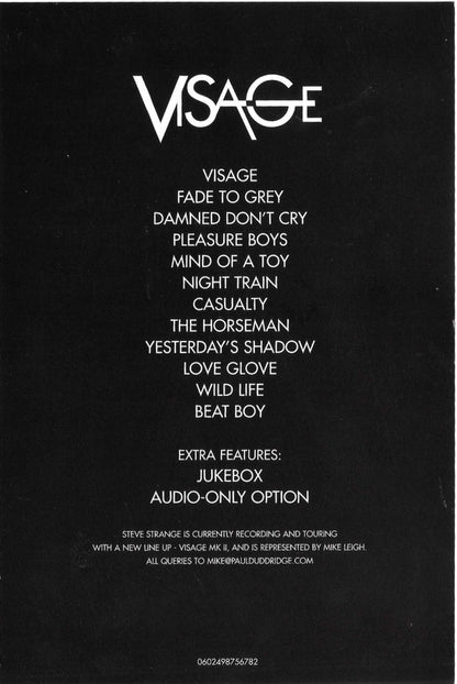 Visage : Visage (DVD-V, RE)