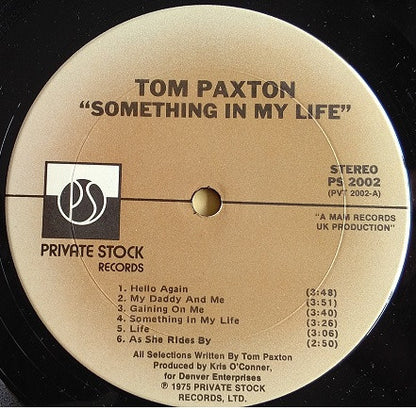 Tom Paxton : Something In My Life (LP)
