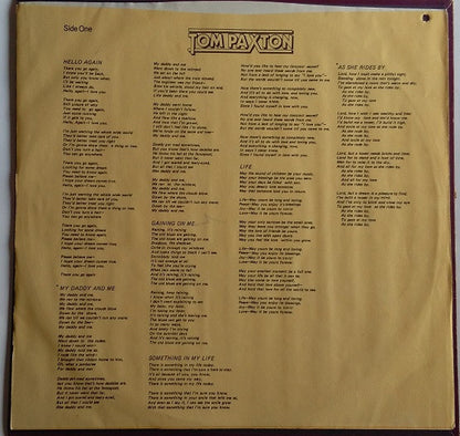Tom Paxton : Something In My Life (LP)