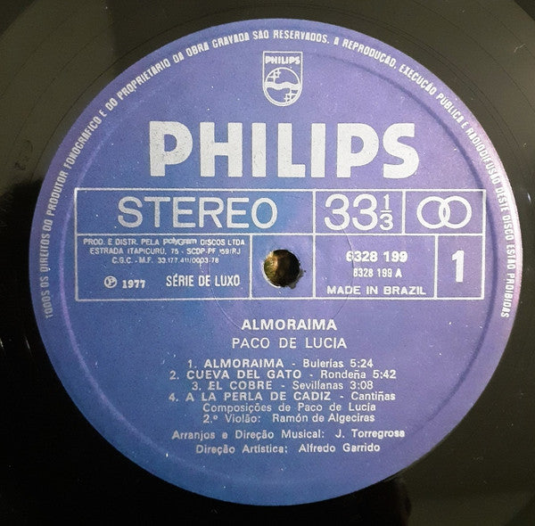 Paco De Lucía : Almoraima (LP, Album)