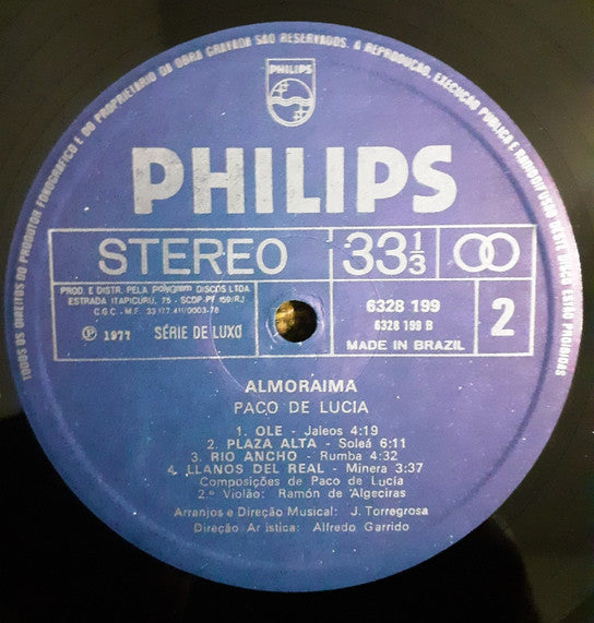 Paco De Lucía : Almoraima (LP, Album)