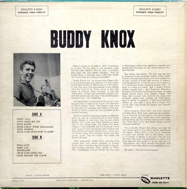 Buddy Knox : Buddy Knox (LP, Album)