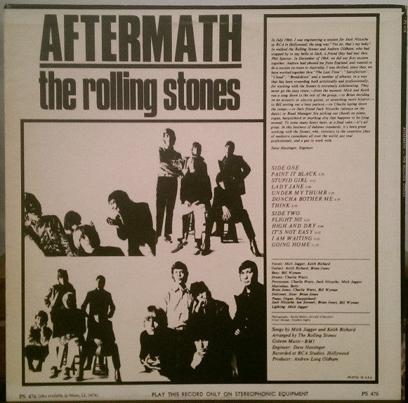 The Rolling Stones : Aftermath (LP, Album, RP, Mon)