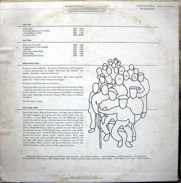 The Guess Who : Wheatfield Soul (LP, Album, Hol)