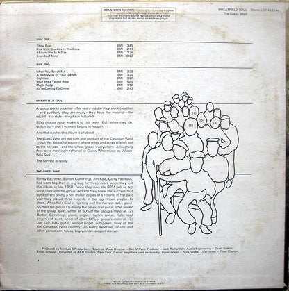 The Guess Who : Wheatfield Soul (LP, Album, Hol)