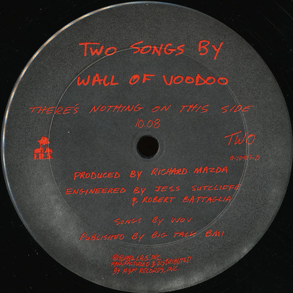 Wall Of Voodoo : Two Songs By Wall Of Voodoo (12")