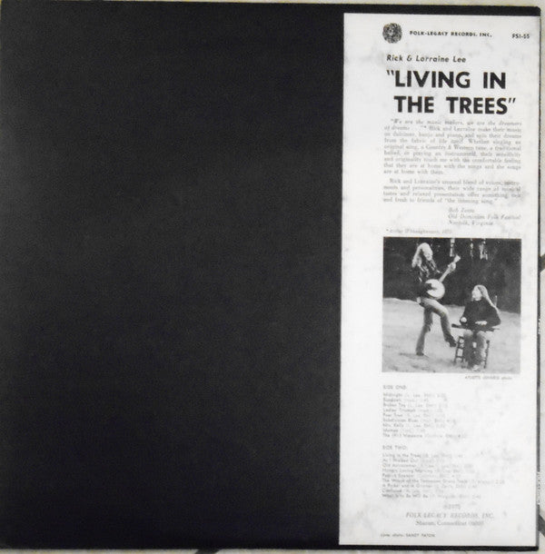 Rick & Lorraine Lee : Living In The Trees (LP, Album)