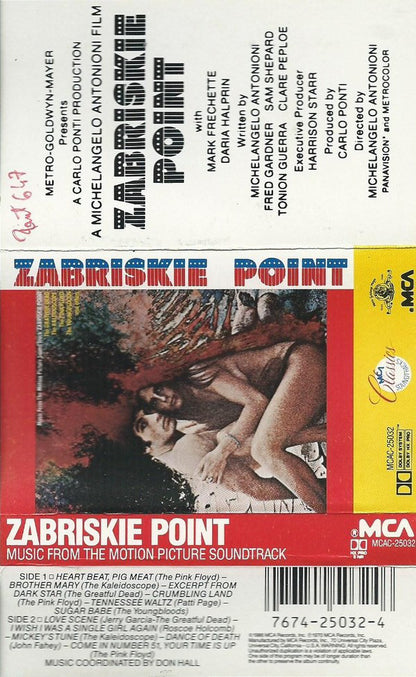 Various : Zabriskie Point (Music From The Motion Picture Soundtrack) (Cass, Comp, RE, Dol)