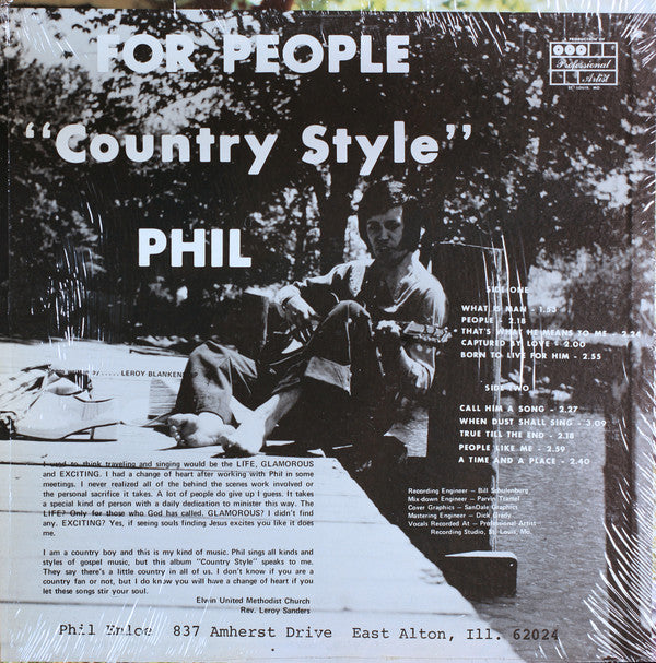 Phil Enloe : For People "Country Style" (LP)