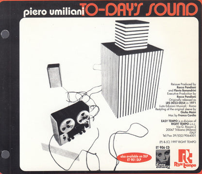 Piero Umiliani : To-Day's Sound (CD, Album, RE)