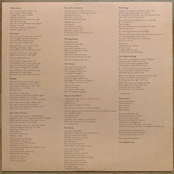 Ceremony (4) : The L-Shaped Man (LP, Album, RP)