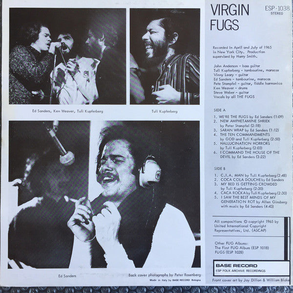 The Fugs : Virgin Fugs (LP, Album, RE)