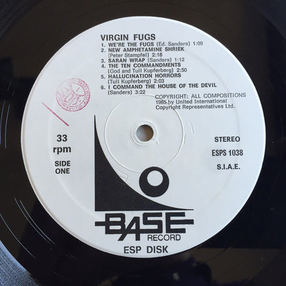 The Fugs : Virgin Fugs (LP, Album, RE)