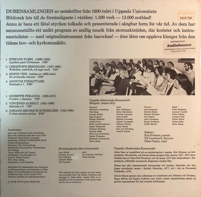Uppsala Akademiska Kammarkör, Drottningholms Barockensemble, Anders Eby : Laudate ! - Musik Från Stormaktstiden Ur Dübensamlingen (LP, gat)