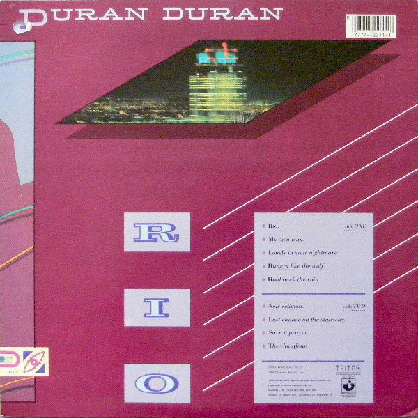Duran Duran : Rio (LP, Album, 1st)