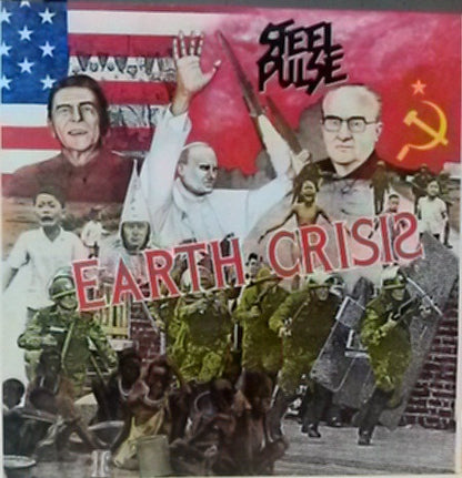 Steel Pulse : Earth Crisis (LP, Album, Promo)