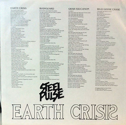 Steel Pulse : Earth Crisis (LP, Album, Promo)