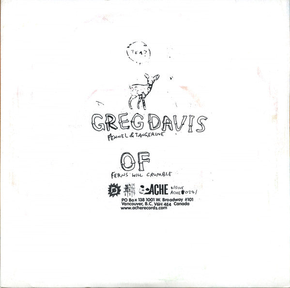 Greg Davis / Of (3) : Split Seven Inch (7")