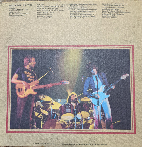 Beck, Bogert & Appice : Beck, Bogert & Appice (LP, Album, RP)