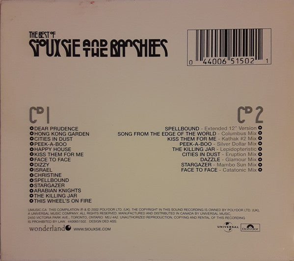 Siouxsie And The Banshees* : The Best Of Siouxsie And The Banshees (2xCD, Comp, Ltd, RM)