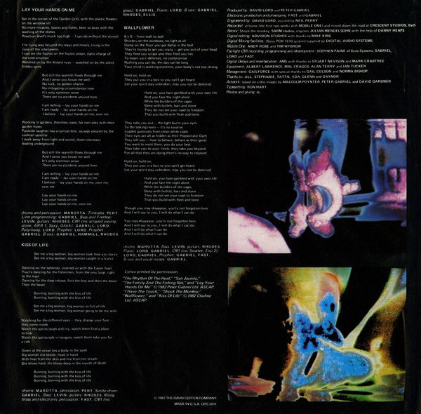 Peter Gabriel : Security (LP, Album, All)