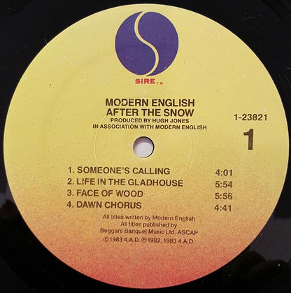 Modern English : After The Snow (LP, Album, Spe)