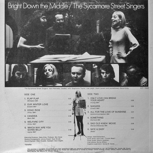 The Sycamore Street Singers : Bright Down The Middle (LP, Album)