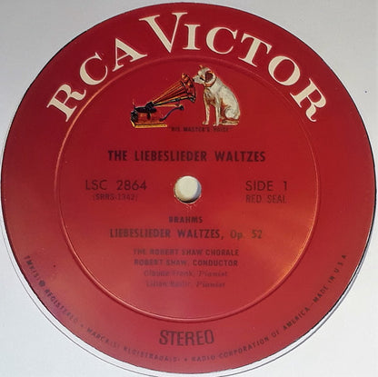 The Robert Shaw Chorale : Brahms/The Liebeslieder Waltzes Op. 52 And Op. 65 (LP, Album, Ind)