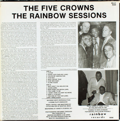 The Five Crowns : The Rainbow Sessions (LP, Album, Comp)