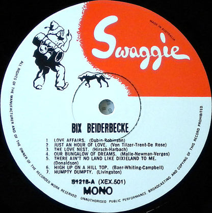 Bix Beiderbecke : The Rare Bix (LP, Comp, Mono)