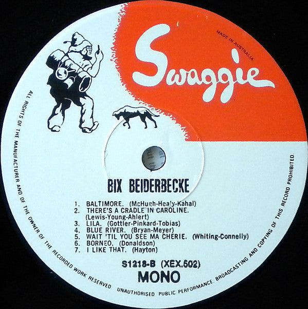 Bix Beiderbecke : The Rare Bix (LP, Comp, Mono)