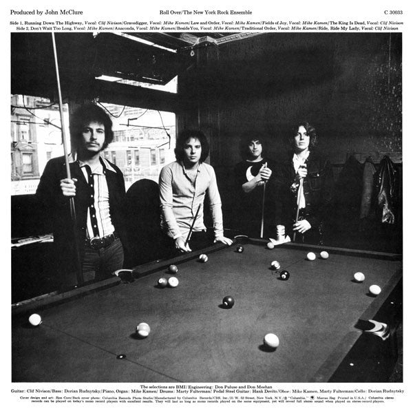 The New York Rock Ensemble : Roll Over (LP, Album, Pit)