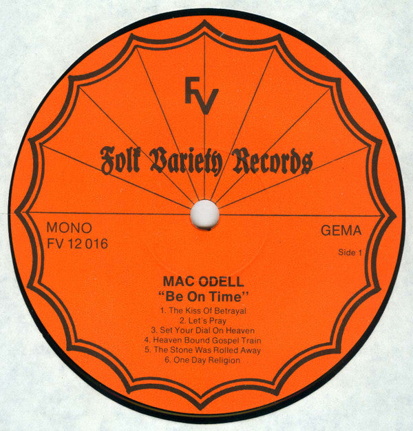 Mac Odell : Be On Time (LP, Album)