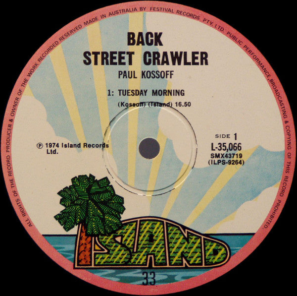 Kossoff* : Back Street Crawler (LP, Album)