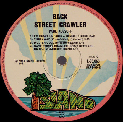 Kossoff* : Back Street Crawler (LP, Album)