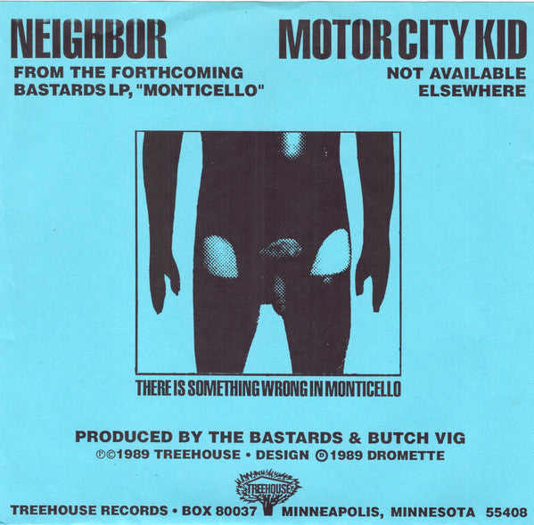 Bastards (2) : Neighbor / Motor City Kid (7", Ltd, Blu)