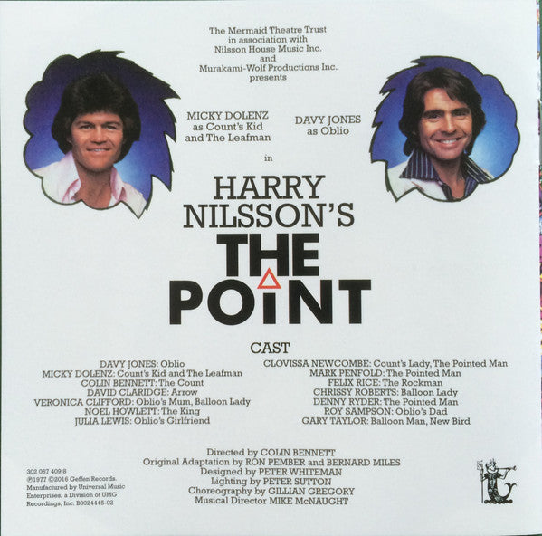 Micky Dolenz And Davy Jones : Harry Nilsson's The Point (CD, Album, RE)