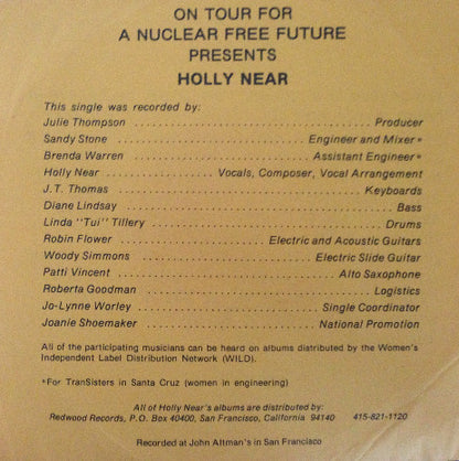 Holly Near : Ain't No Where You Can Run (7")