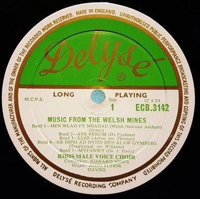 The Rhos Male Voice Choir : Music From The Welsh Mines (LP, Album)