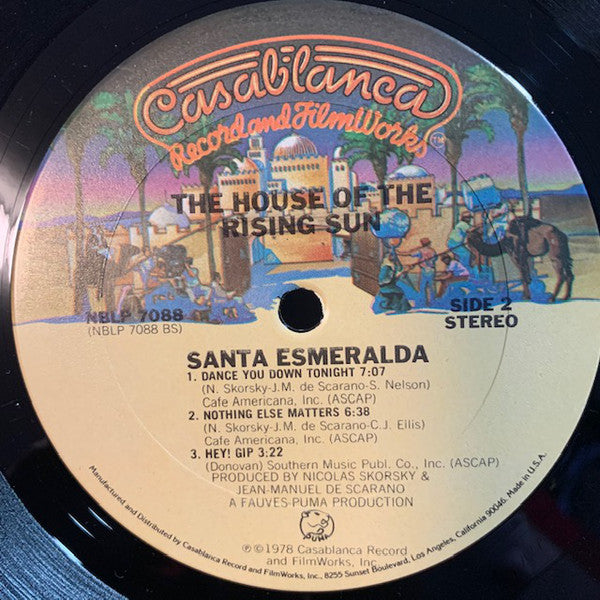 Santa Esmeralda 2* : The House Of The Rising Sun  (LP, Album, CBS)