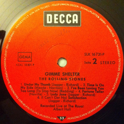 The Rolling Stones : Gimme Shelter (LP, Comp, RE, Lam)