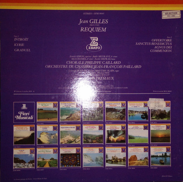 Jean Gilles, Louis Frémaux : Requiem (LP, Album, RE)