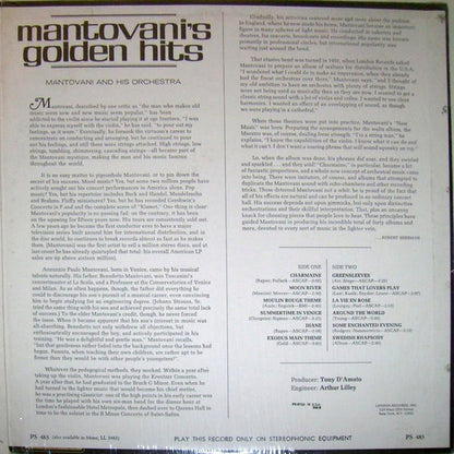 Mantovani And His Orchestra : Mantovani's Golden Hits (LP, Comp)