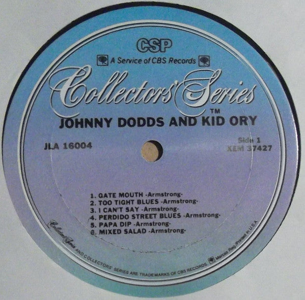 Johnny Dodds & Kid Ory : Johnny Dodds And Kid Ory (LP, Comp, RE)